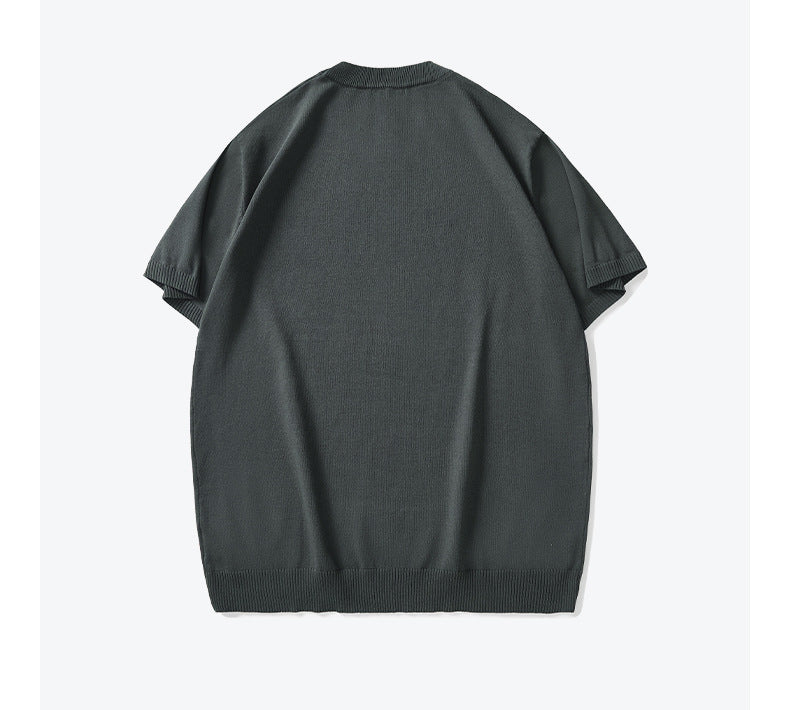 High-quality new striped pocket T-shirt