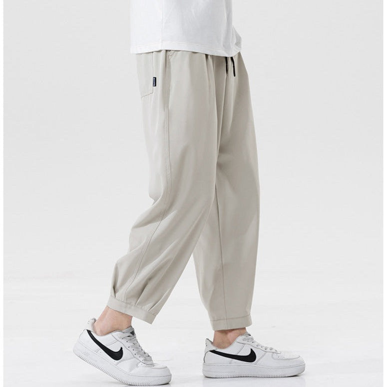 Ultra-thin, refreshing loose leg pants, all-match cropped pants