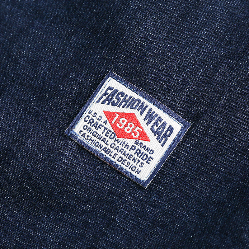Denim pocket classic short sleeve shirt