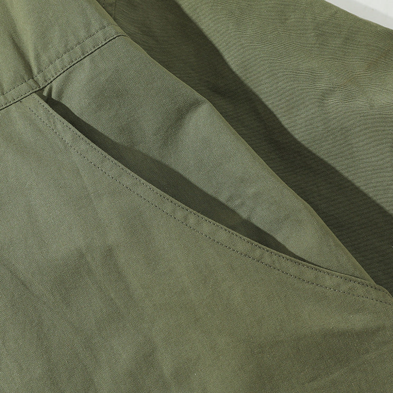 Corduroy jacket with multi-pockets