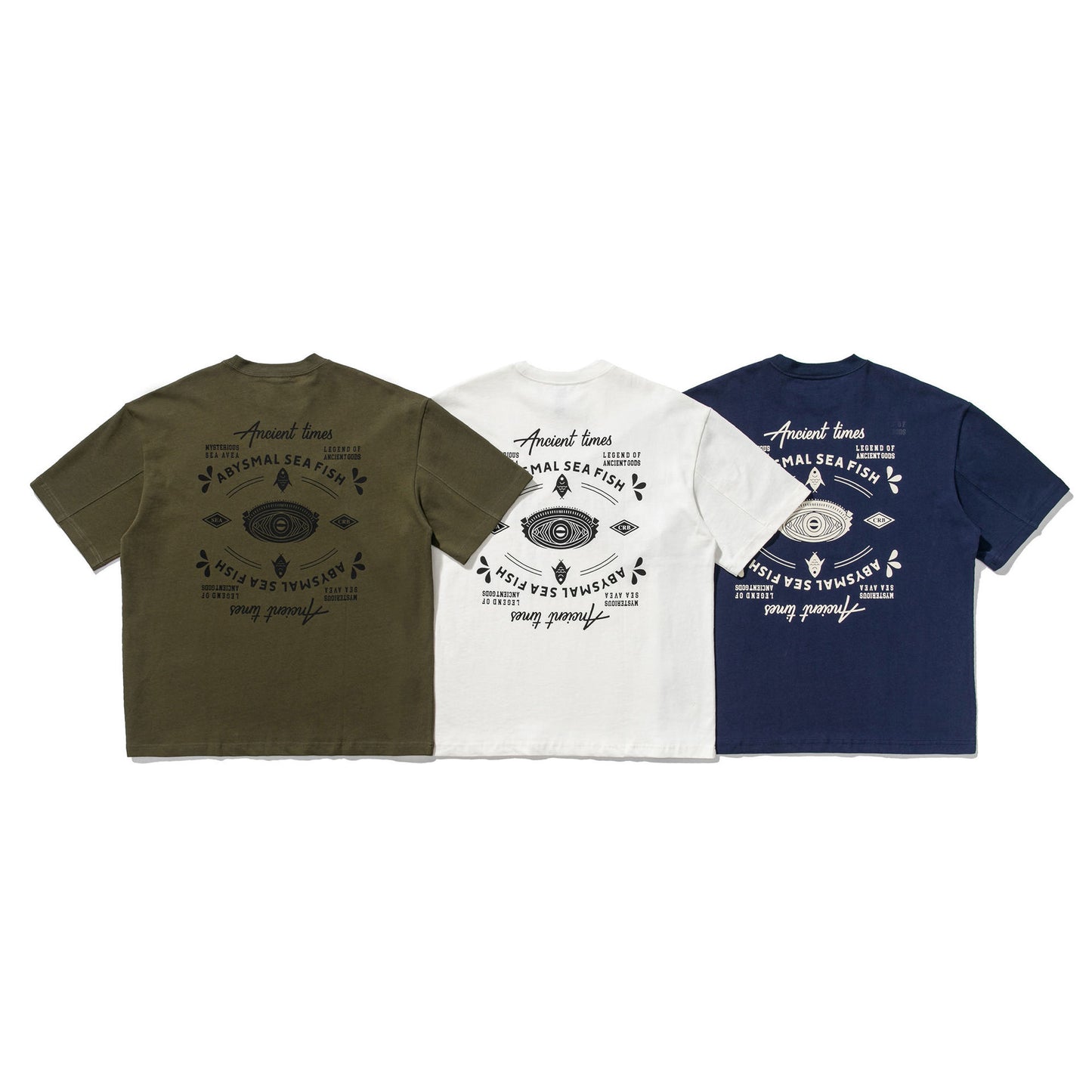 American casual alphabet print short sleeve T-shirt