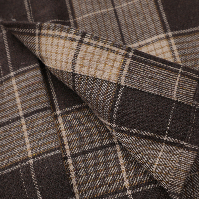 Irregular Retro Check Short Sleeve Shirt