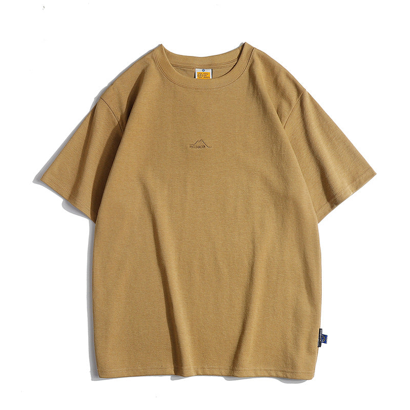 Choose from five colors, 270g high-quality simple short-sleeved T-shirt