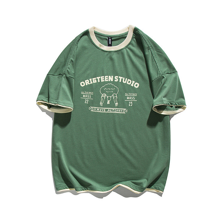 A fresh and easy-to-match printed T-shirt