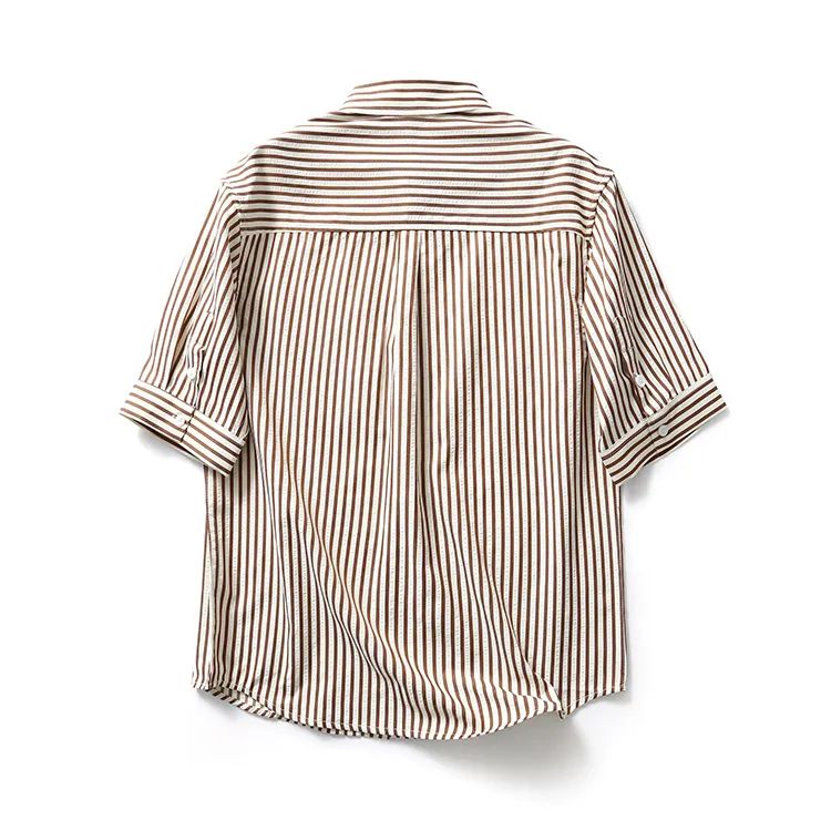 Classic striped short-sleeved shirt
