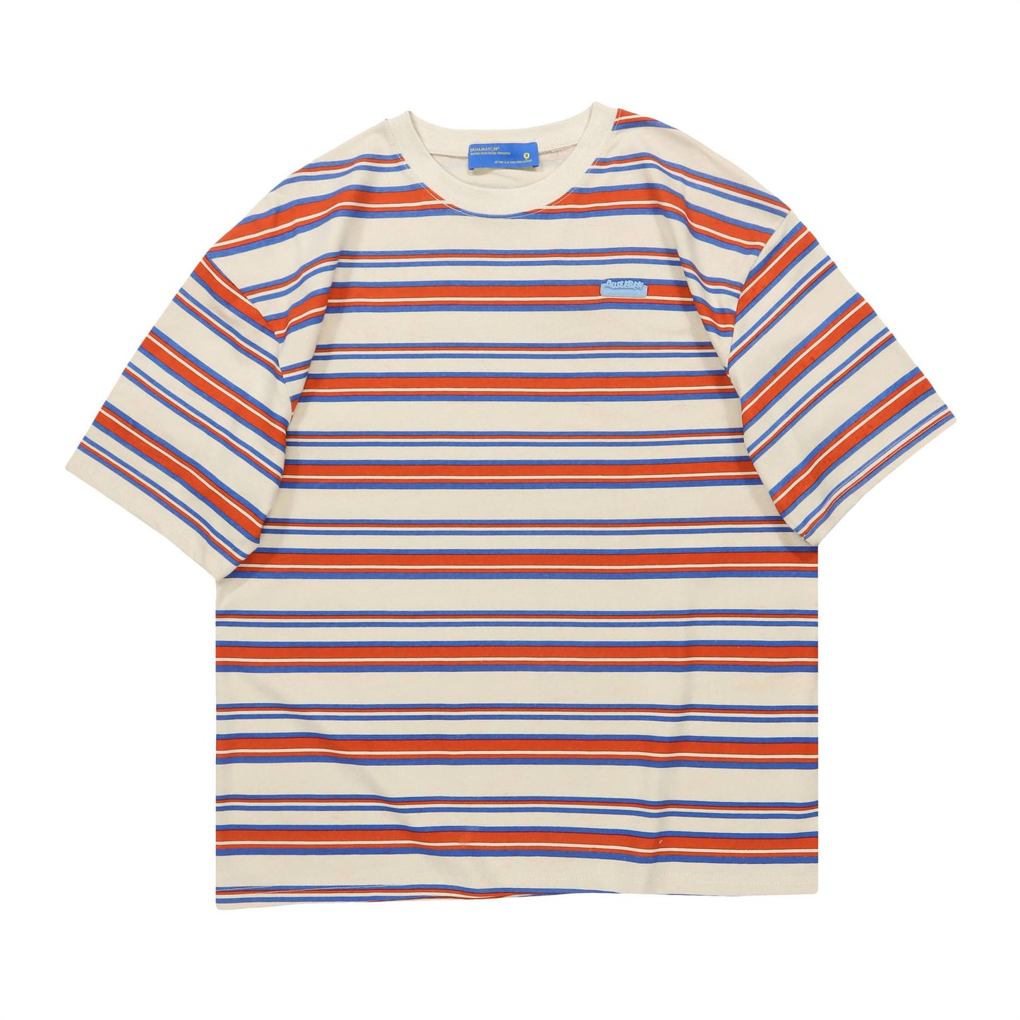 Classic horizontal striped short sleeve T-shirt
