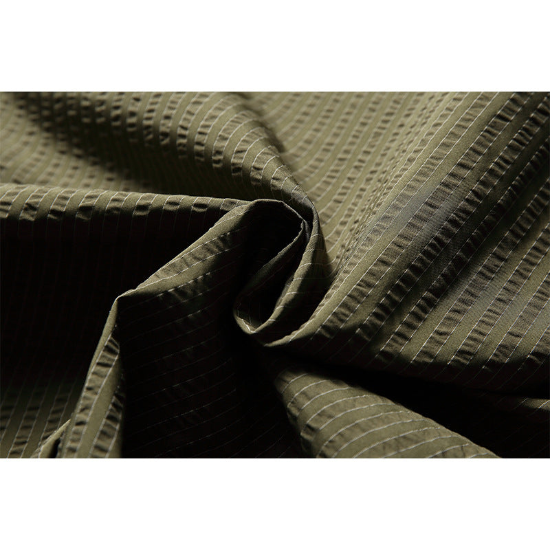 Classic striped long-sleeved work shirt