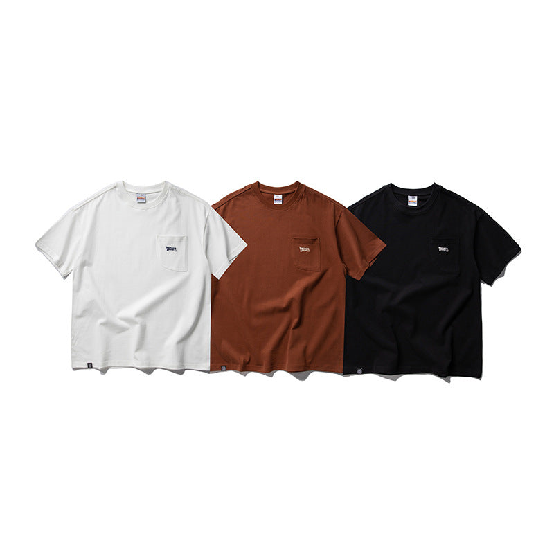 Embroidered Alphabet Casual Short Sleeve T-Shirt