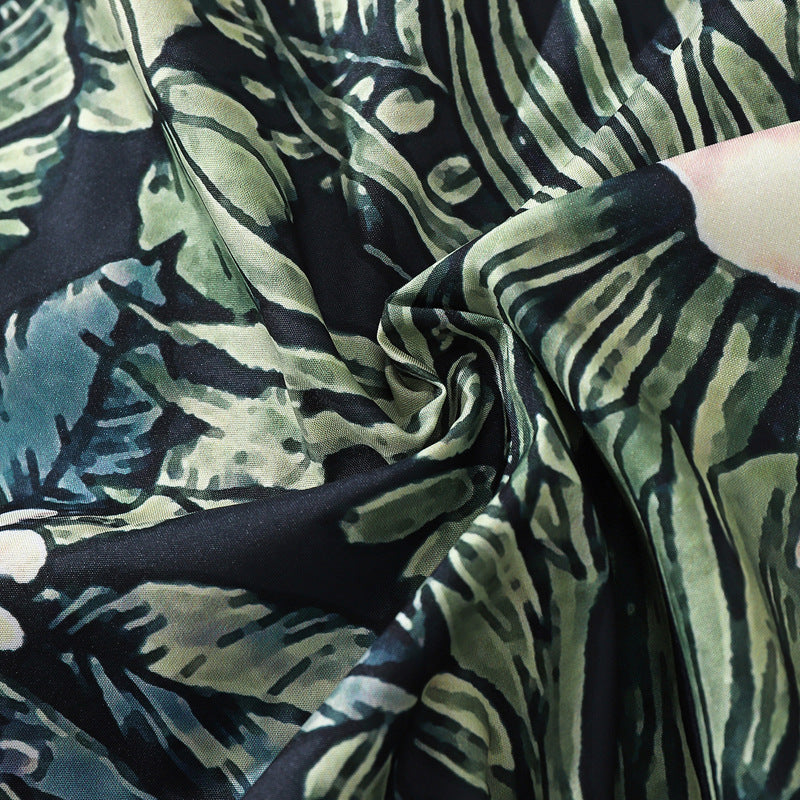 Hawaiian Cuban collar floral short sleeve shirt