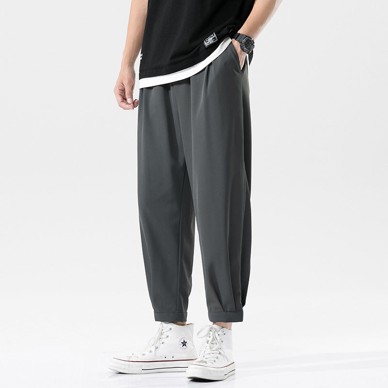 Ultra-thin, refreshing loose leg pants, all-match cropped pants