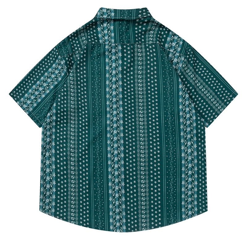 Retro Stripe Short Sleeve Shirt