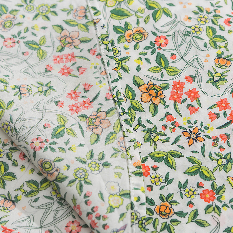 Hawaiian floral print aloha shirt