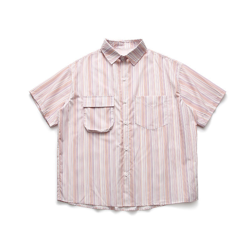 Pocket Stripe Short Sleeve Shirt