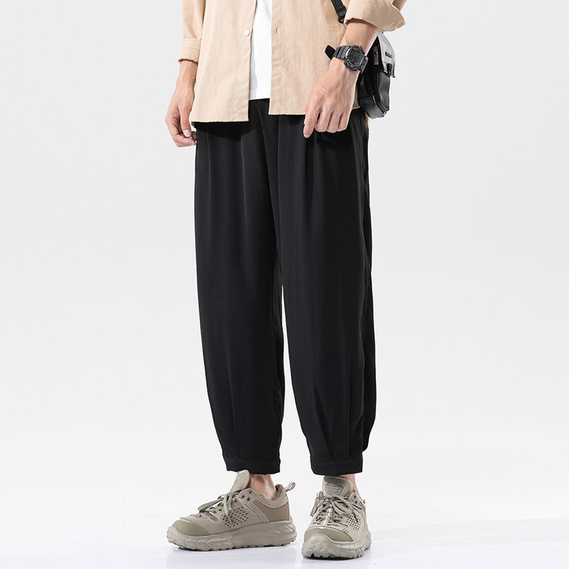 Ultra-thin, refreshing loose leg pants, all-match cropped pants
