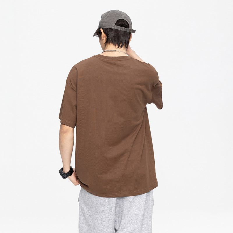 デザインポケット コットン無地Tシャツ