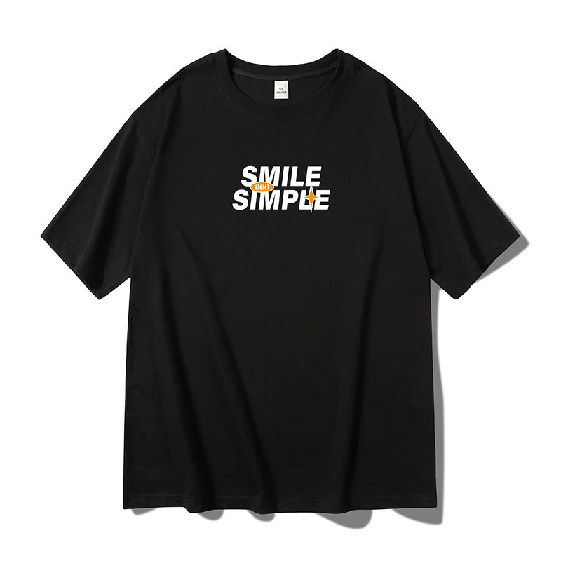 Casual alphabet T-shirt in seven colors