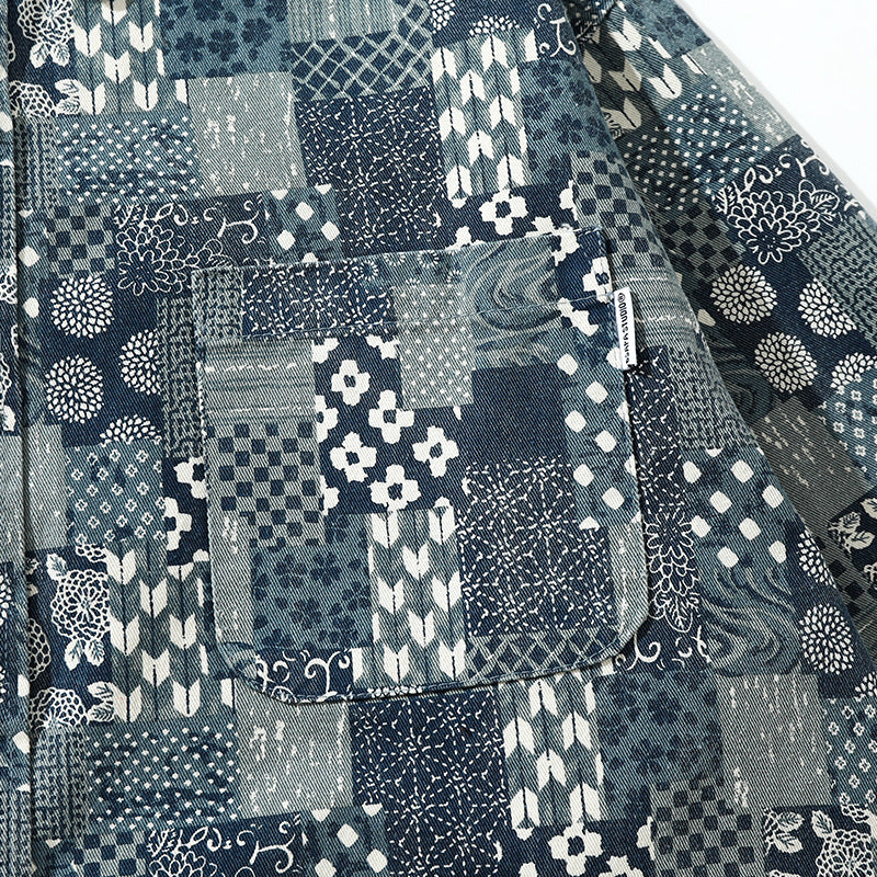 Old cloth pattern work shirt