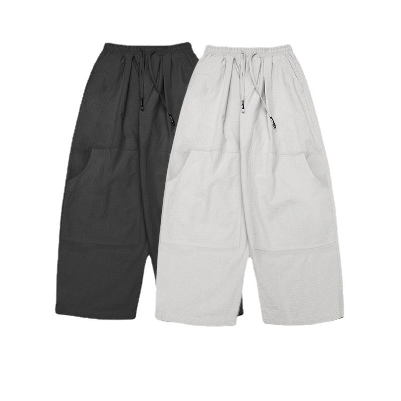 Pocket casual loose work gaucho pants