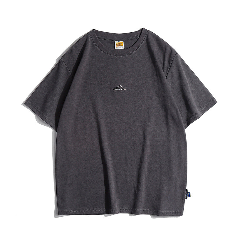 Choose from five colors, 270g high-quality simple short-sleeved T-shirt