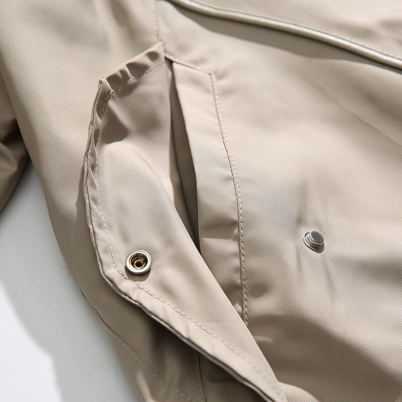 Retro plain flight jacket in three colors