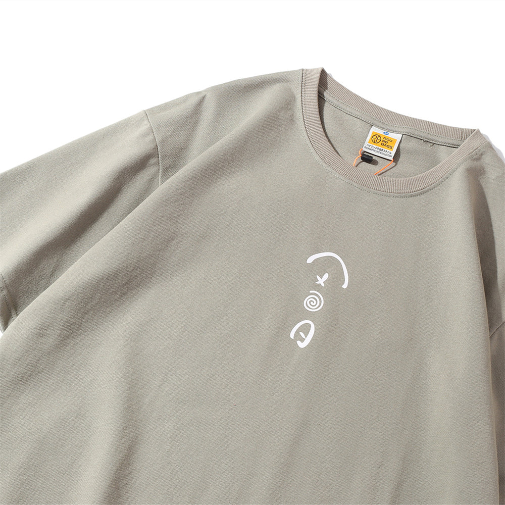 American casual five-color embroidered simple short-sleeved T-shirt