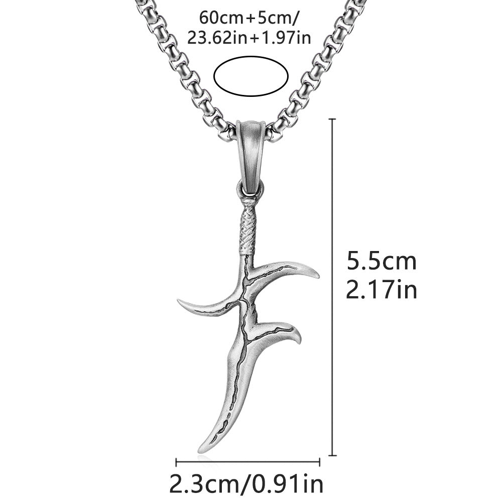 レトロ風メンズペンダント