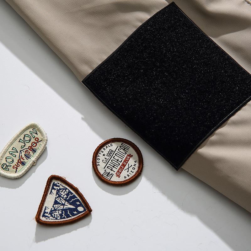 Retro plain flight jacket in three colors
