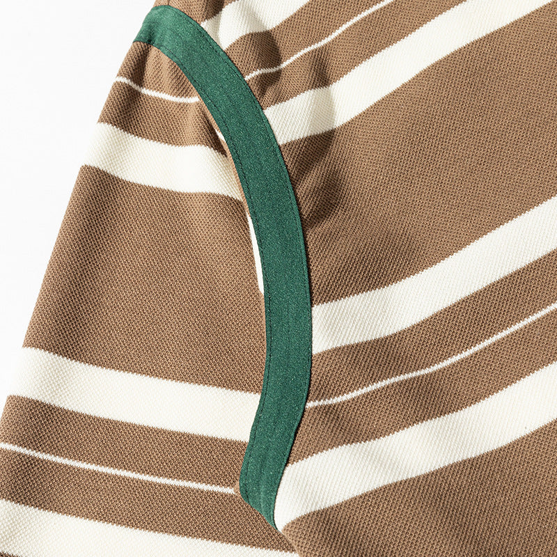 Color-coordinated horizontal striped autumn fashion hoodie