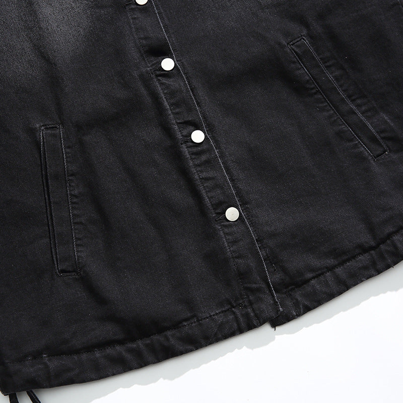 Washed Black Retro Jacket
