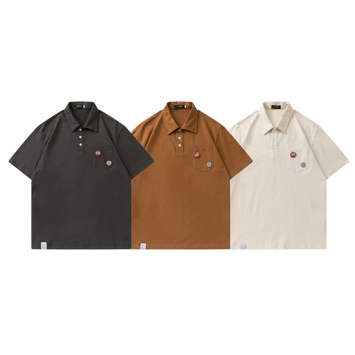 Classic plain pocket polo shirt