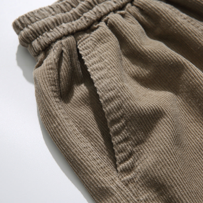 Casual Corduroy Pocket Slacks