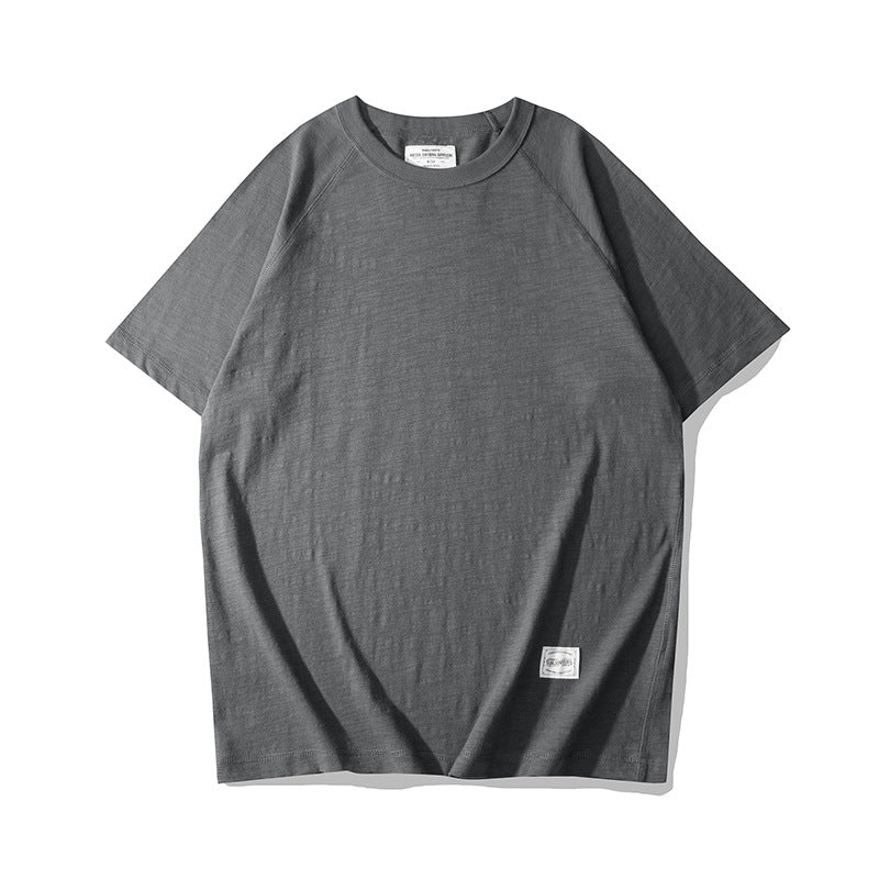 Simple, plain, easy-to-match short-sleeved T-shirt in five colors