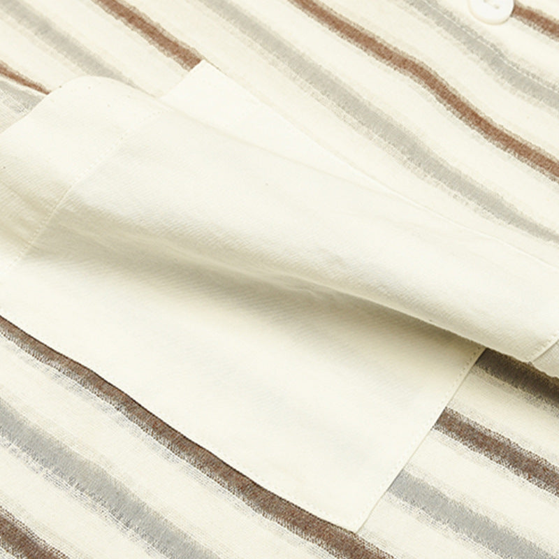 Pocket Stripe Short Sleeve Shirt
