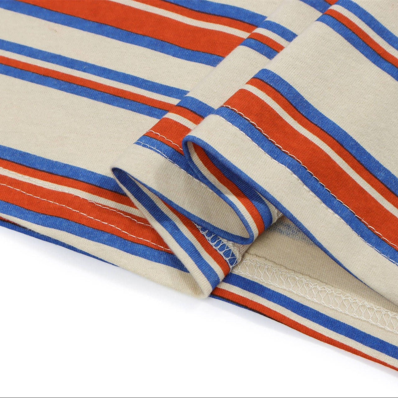 Classic horizontal striped short sleeve T-shirt