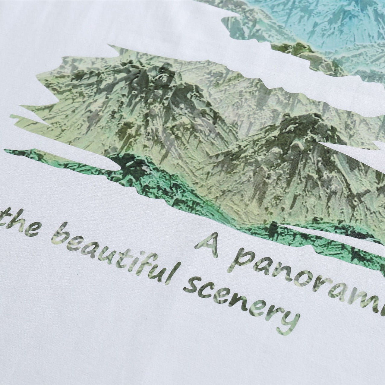 Printed casual loose T-shirt