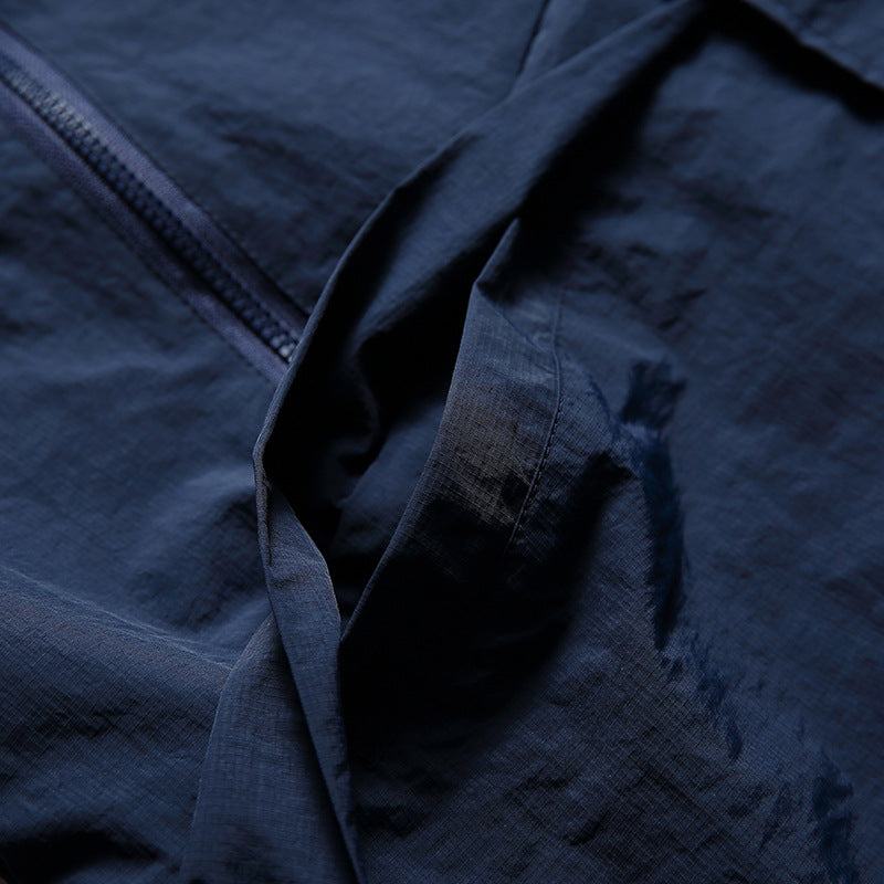 Reversible Retro Zipper Work Jacket
