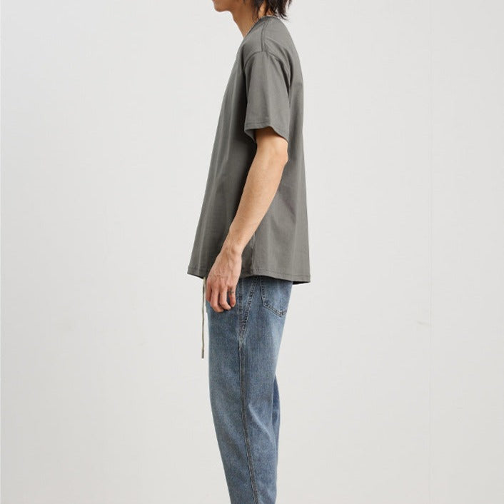 Alphabet print cotton t-shirt