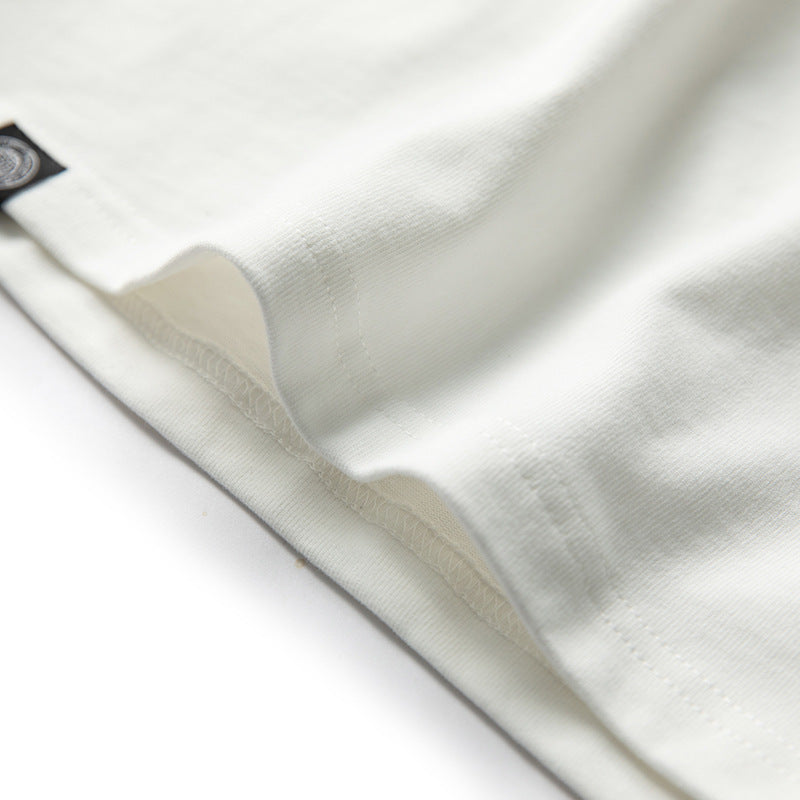 Embroidered Alphabet Casual Short Sleeve T-Shirt