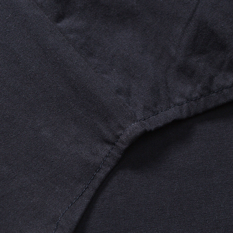 Fashionable Navy Long Sleeve Shirt