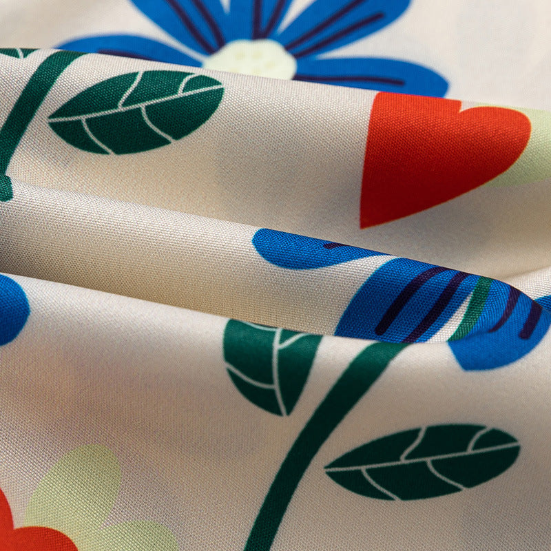 Floral Print Aloha Beach Shirt