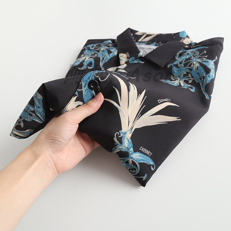 High-quality, soft textured all-over print aloha shirt