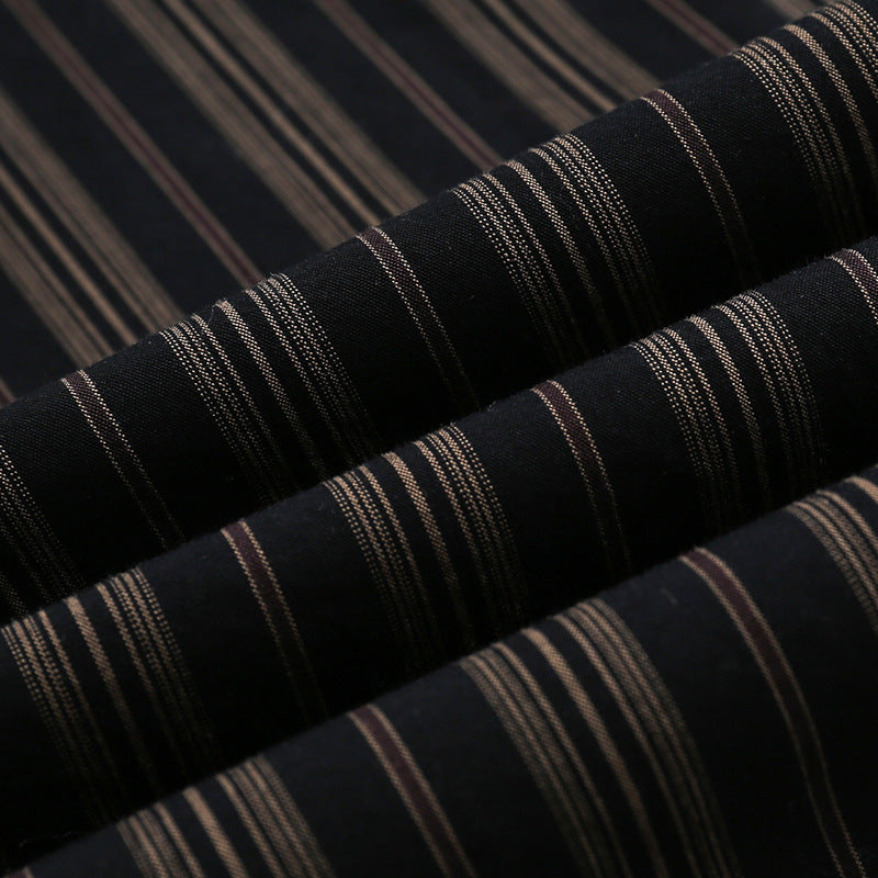 Classic striped short-sleeved shirt