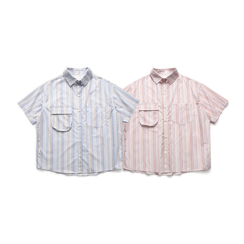 Pocket Stripe Short Sleeve Shirt