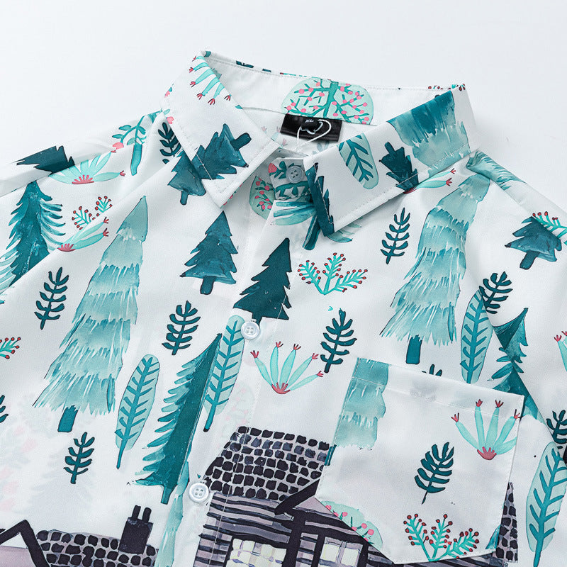 Hawaiian Vacation Print Shirt