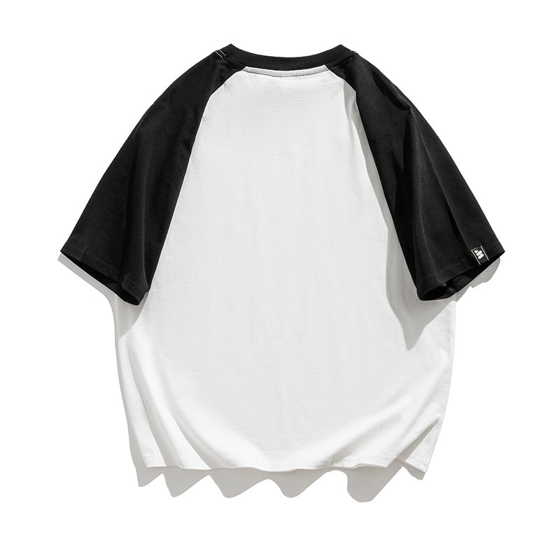 Alphabet switching short sleeve T-shirt