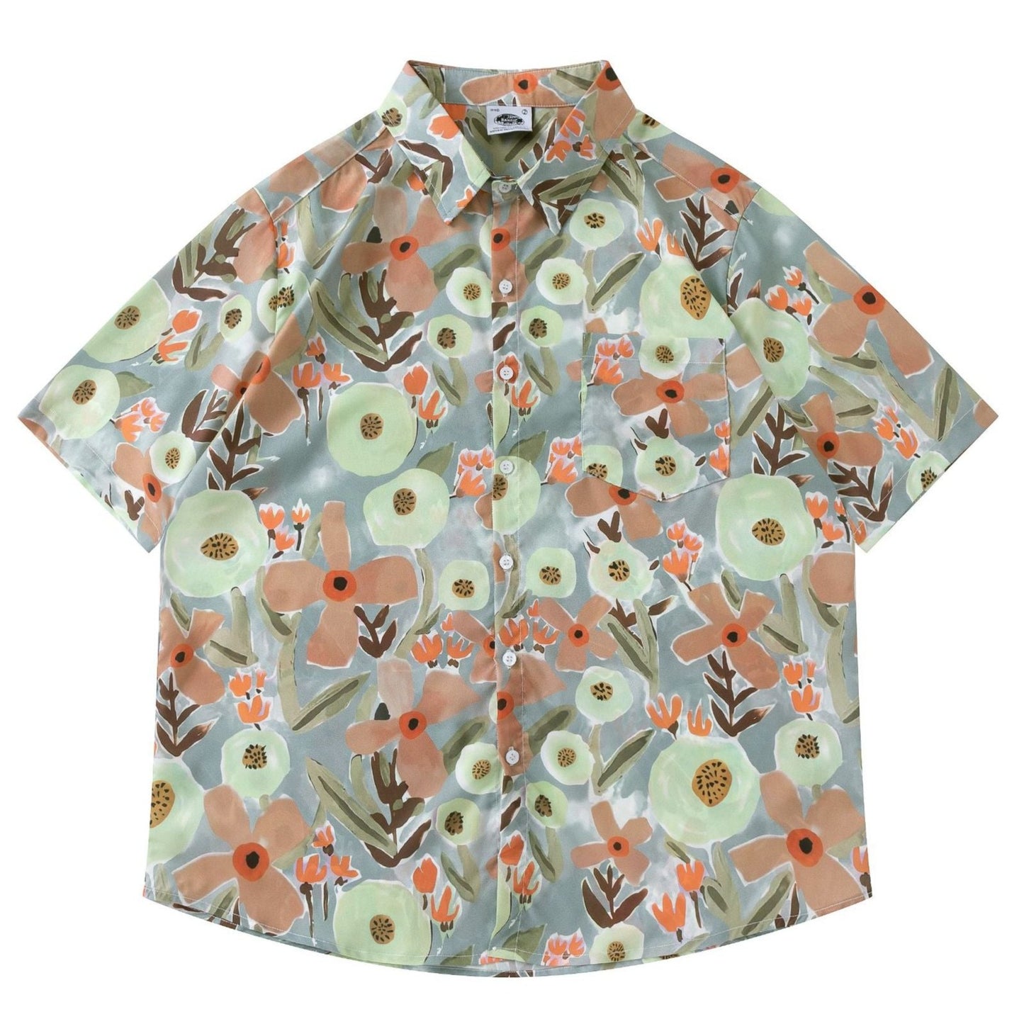 Hawaiian Vacation Floral Print Shirt