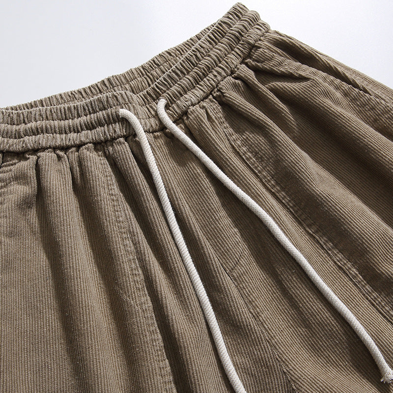 Casual Corduroy Pocket Slacks