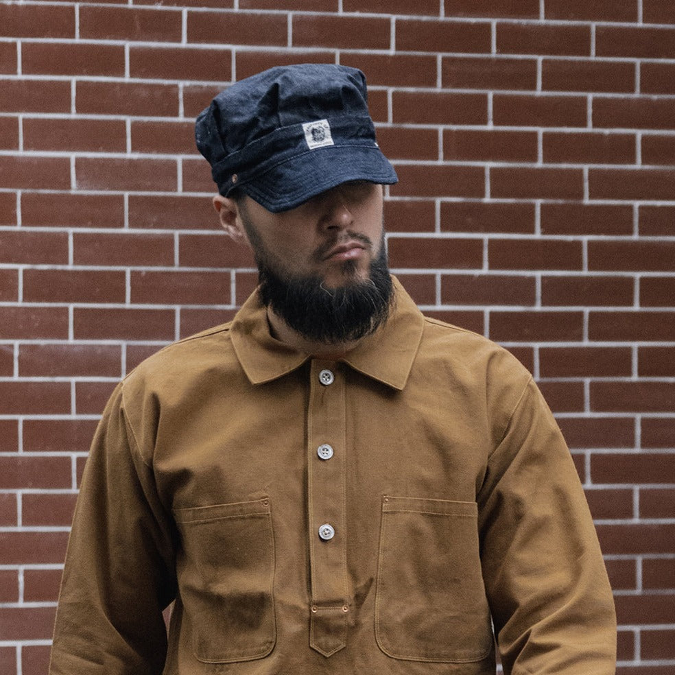 Adjustable Retro Striped Canvas Octagonal Hat