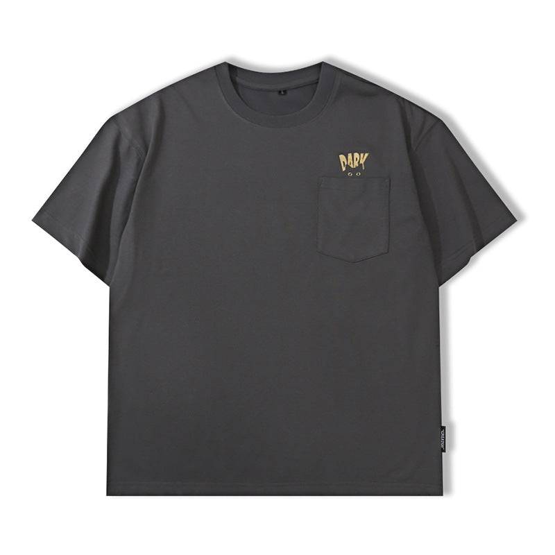 デザインポケット コットン無地Tシャツ