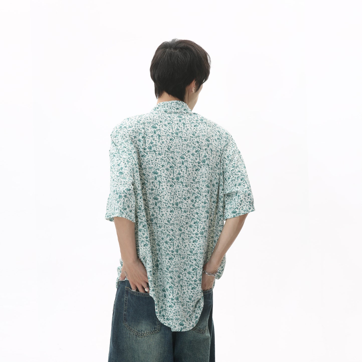 花柄ファッション 半袖シャツ